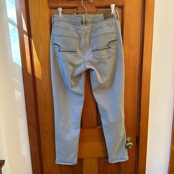 American Eagle Outfitters Tomgirl Super Stretch Pants - 2 Short, Sage Green - Picture 2 of 10